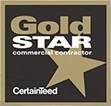 Gold Star Commercial Contractor CertainTeed Logo